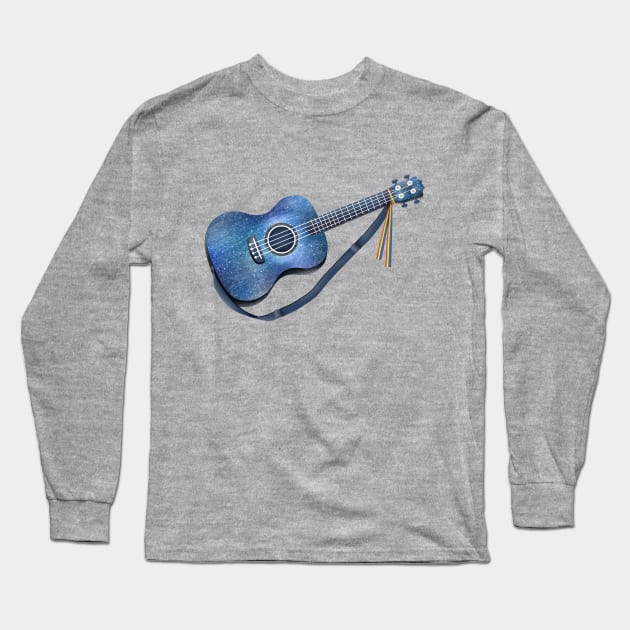 Blue guitar(Love is love) Long Sleeve T-Shirt by CleanRain3675